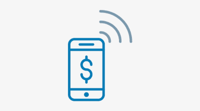 Tap And Pay With Your Device - Electric Blue, transparent png download