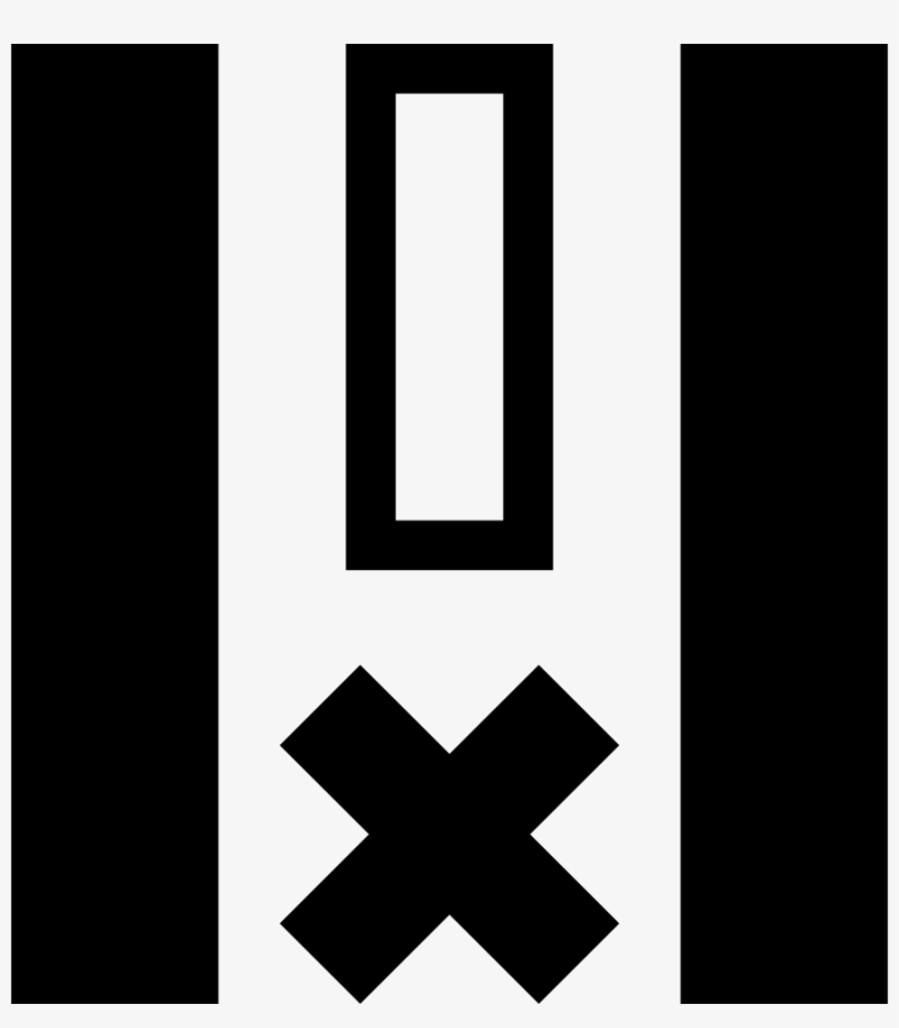 Vertical Lines And Cross Interface Symbol Comments - Symbol, transparent png download