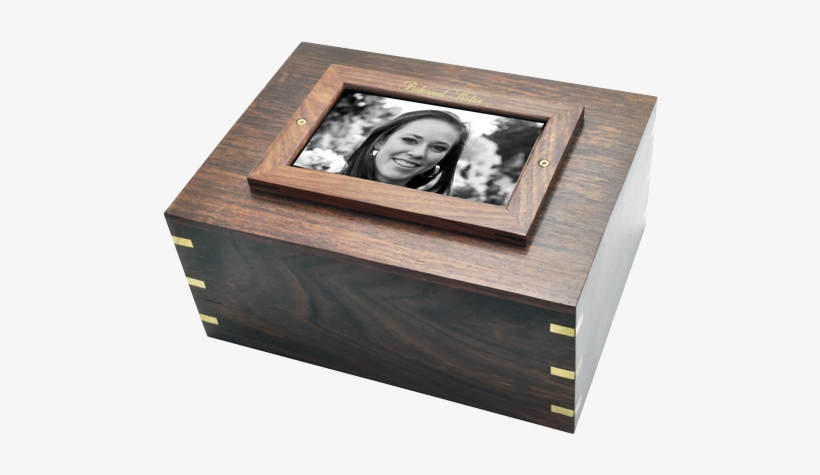 Perfect Wooden Box With Photo Frame - Wood Boxes For Pet Ashes, transparent png download