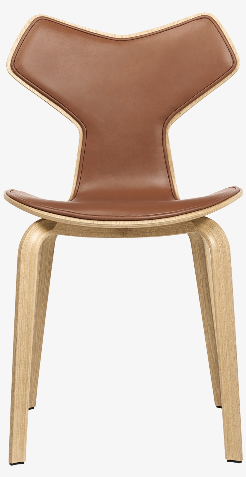 Grand Prix Chair With Wooden Legs And Front Upholstered - Fritz Hansen Grand Prix Chair, Wooden Legs,, transparent png download
