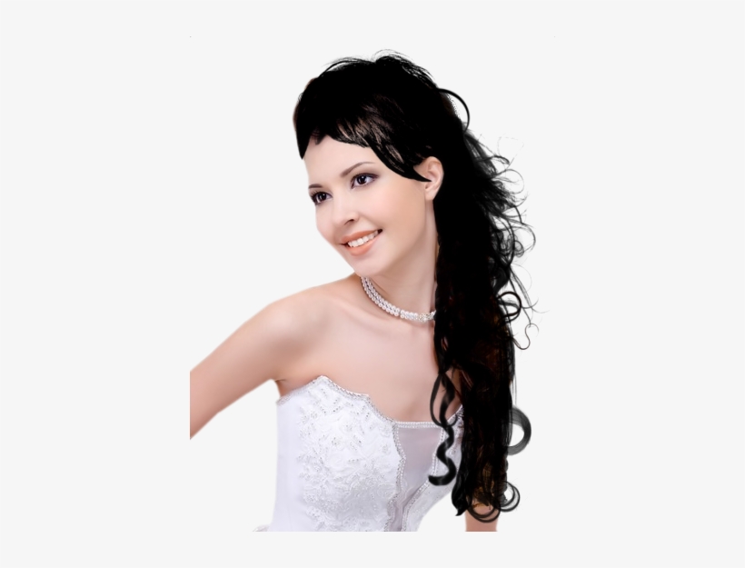 Tubes Femmes - Curly Wedding Hairstyle, transparent png download