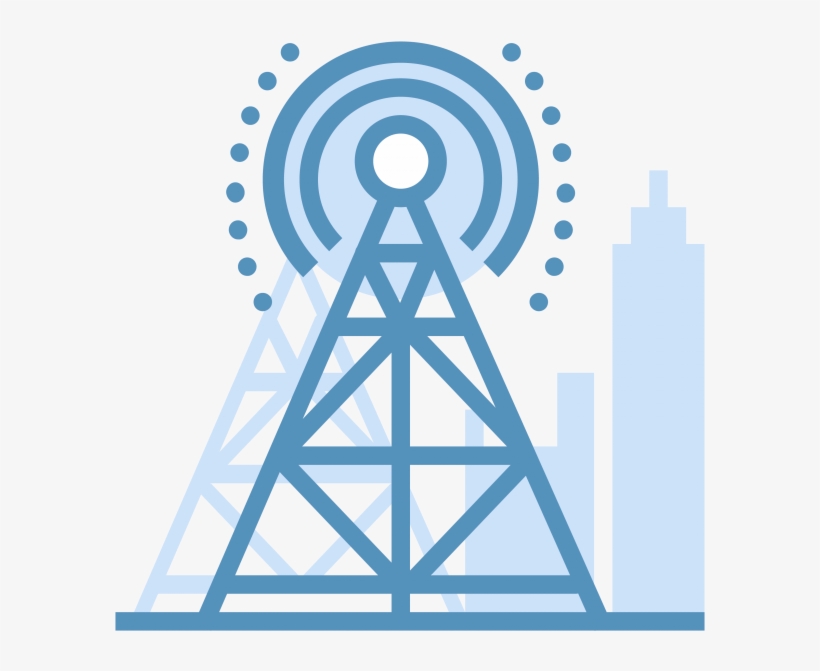 Broadcast Icon - Graphic Design, transparent png download