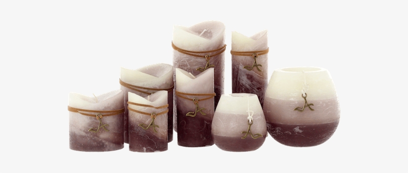 Unscented Candle Light Brown - Candle, transparent png download