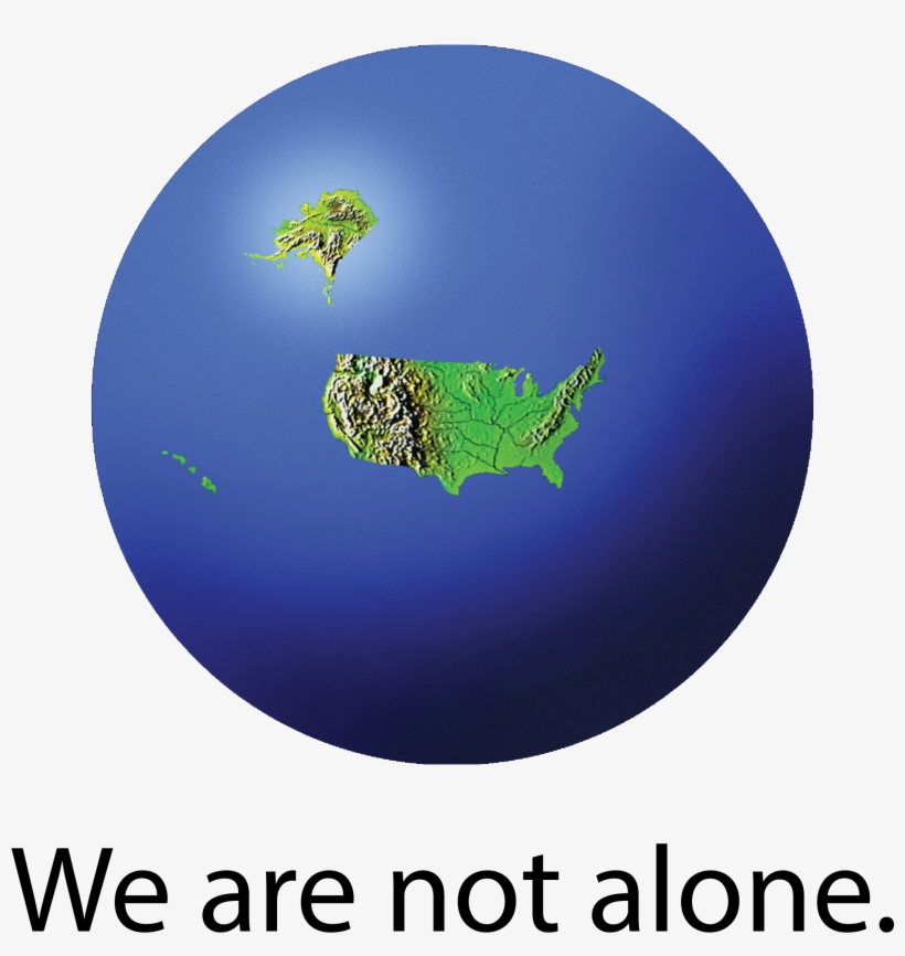 We Are Not Alone Image - Geography, transparent png download