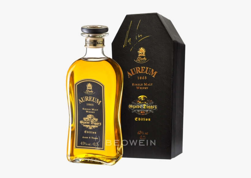 Aureum 1865 Grave Digger Autograhed 0,7 L - Aureum 1865 - Grave Digger Edition Single Malt Whisky, transparent png download