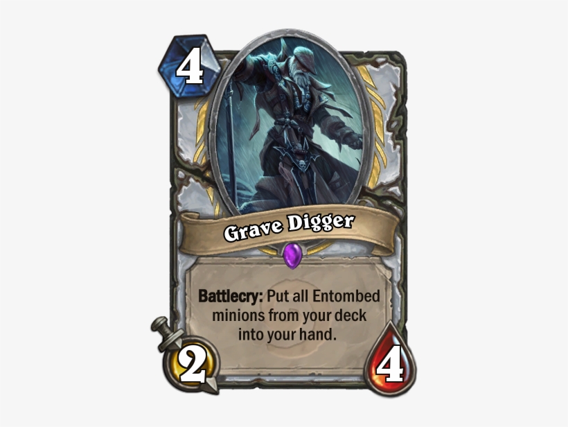 Grave Diggercard - Un Goro Hearthstone Cards, transparent png download