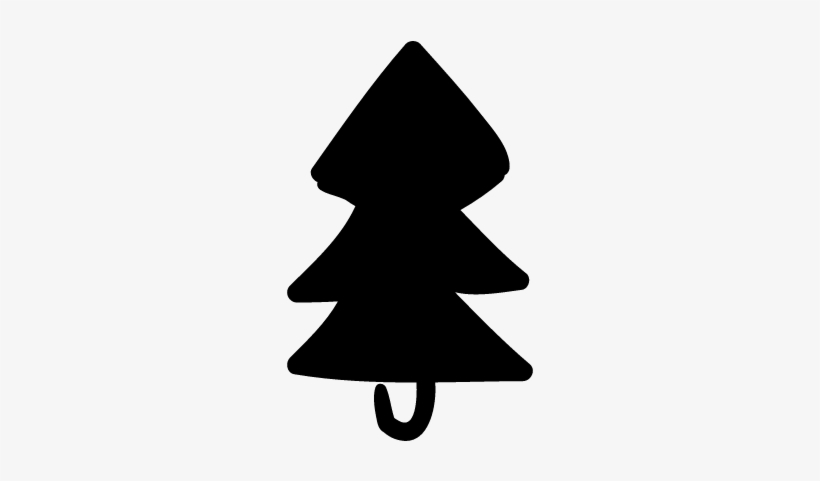 Christmas Tree Pine Handmade Symbol Vector - Christmas Tree, transparent png download