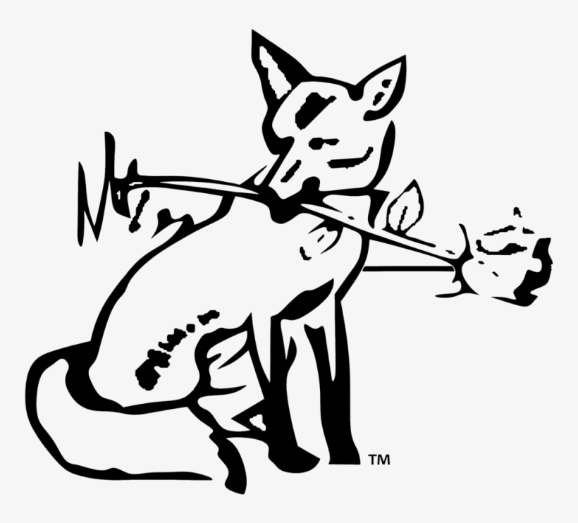 Baby Fox Clipart Black And White Ourclipart - Fox, transparent png download