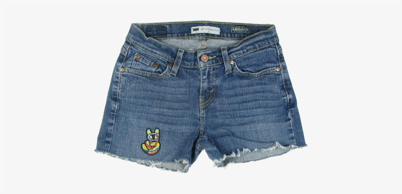 Vintage Cut-off Denim Shorts - Shorts, transparent png download