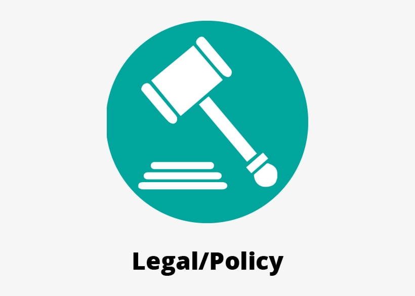 Circular Green Icon Symbol Showing A Gavel And Pad - Circle, transparent png download