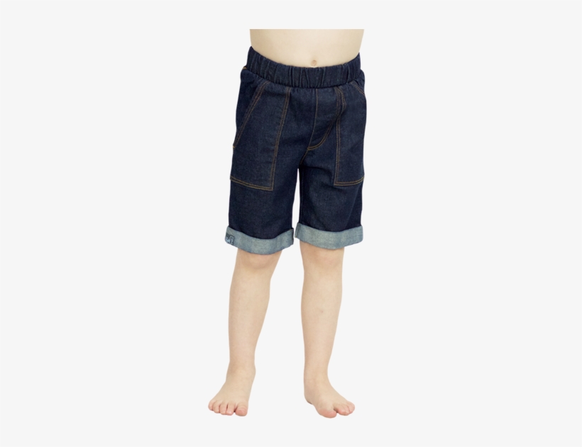 Bermuda Short In Denim - Fragment Vanquish Denim Shorts, transparent png download