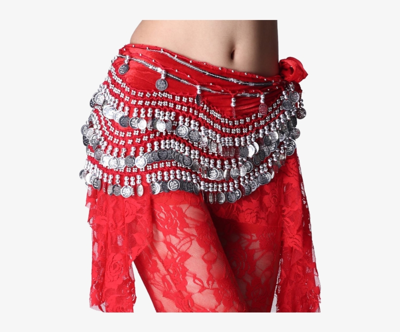 Zltdream Women's Belly Dance Wave Shape Hip Scarf - Belly Dance, transparent png download