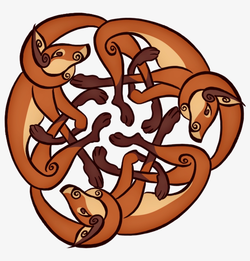 Fox Triskelion - Cartoon, transparent png download