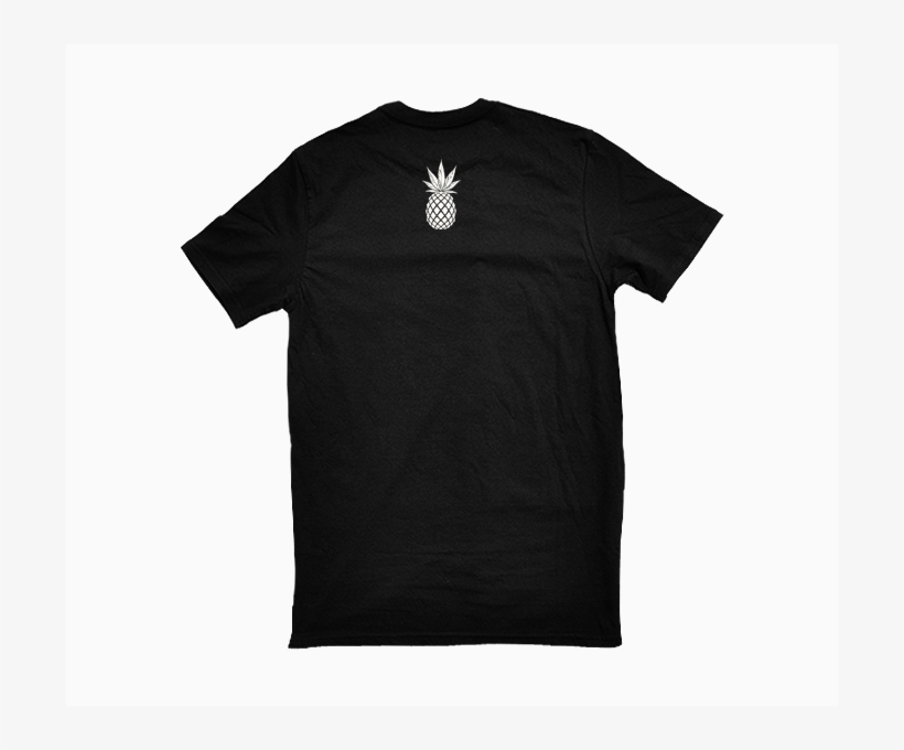 Greensbrand Pineapple Express Design Black Back - Colour Black Tee, transparent png download