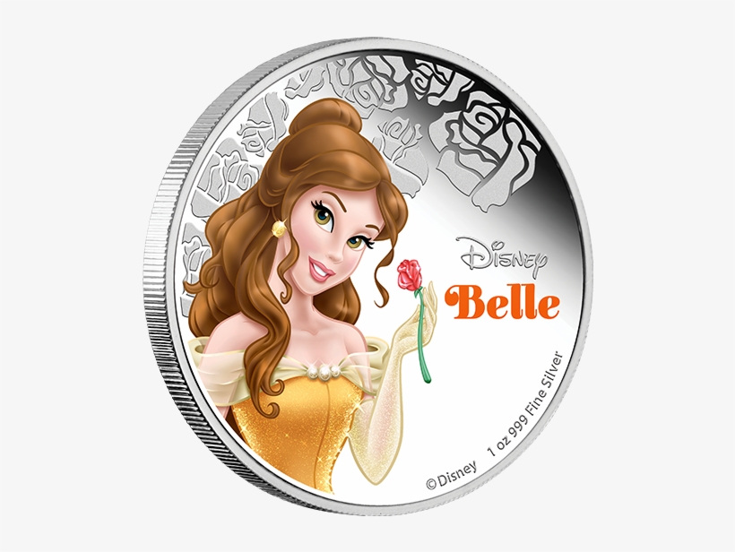 Fine Silver Coin Disney Princess Belle - Belle Invitation Template Free, transparent png download
