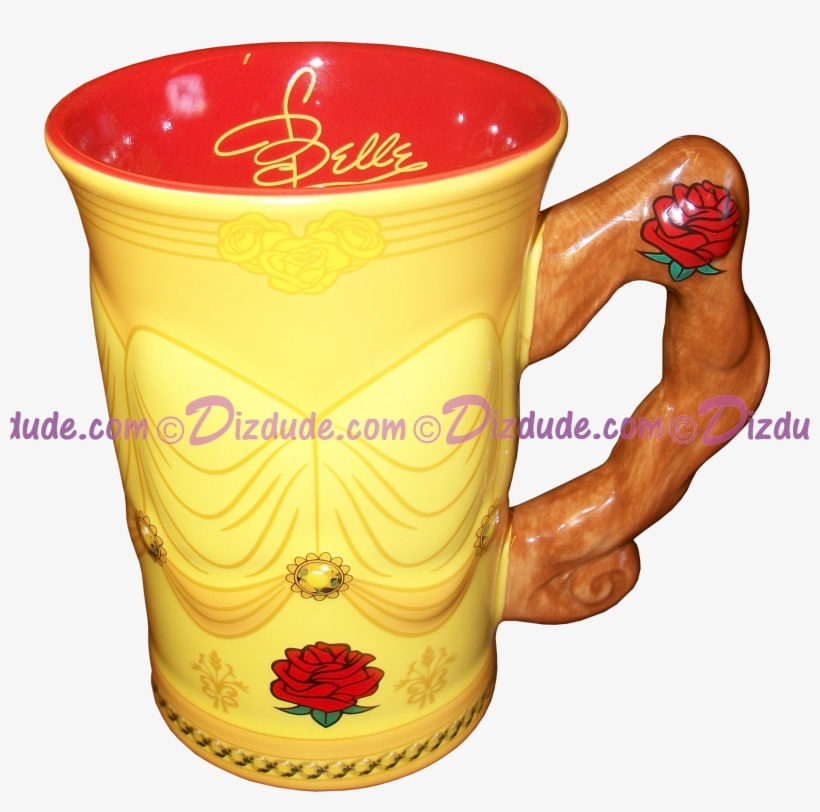 Disney Belle Sculptured Mug - Disney Princess Mug, transparent png download