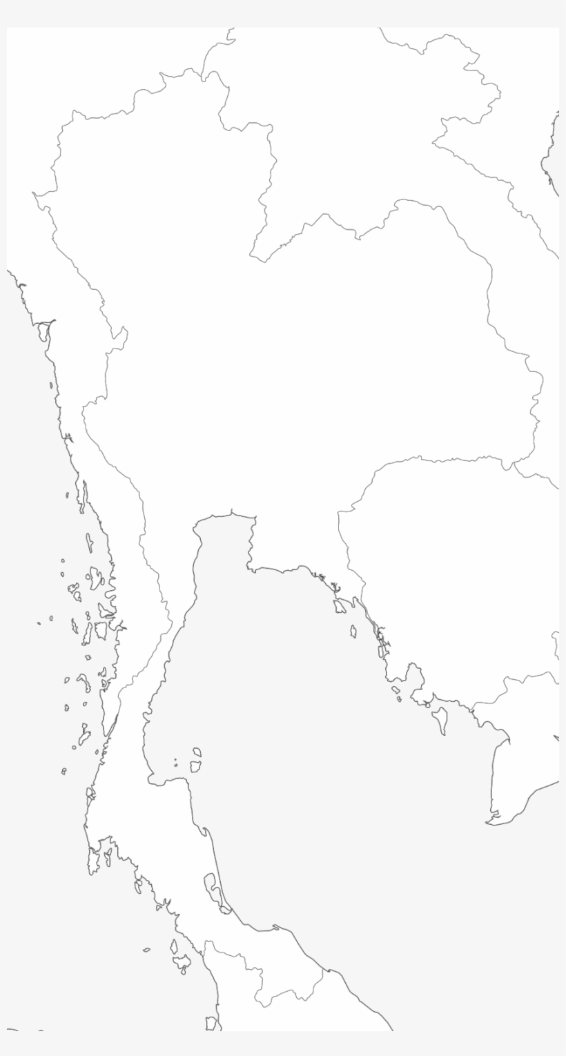 Download Large Thailand Blank Map With Borders And Coasts Outlines 304 3045497 Large Thailand Blank Map With Borders And Coasts 