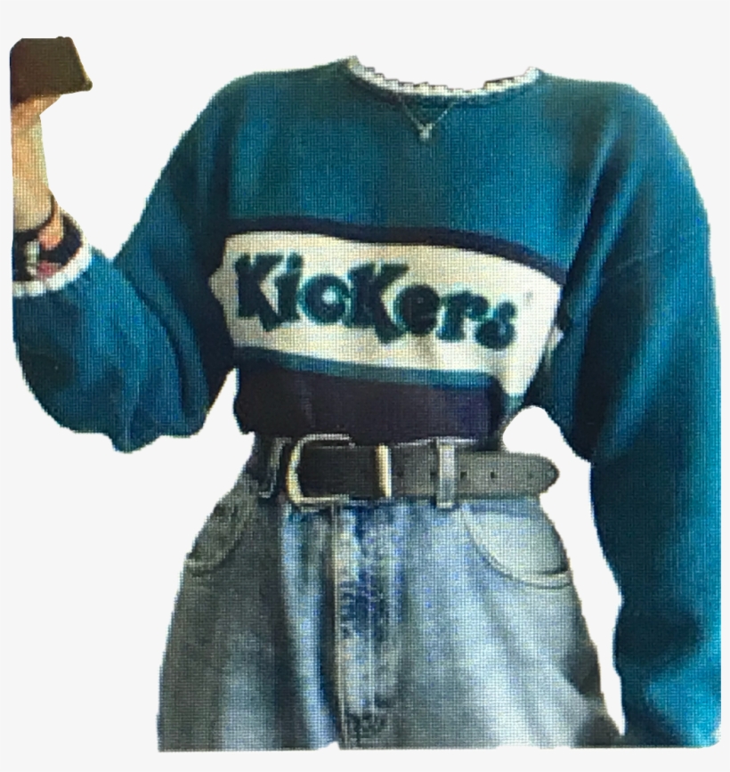 Lets Go An Kick It Tumblr Outfit Cute Cool Blu Retro - Outfit Tumblr Blu, transparent png download