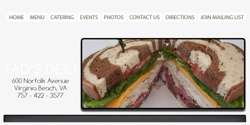 Menu Departments > Main Menu > Club Sandwiches - Virginia, transparent png download