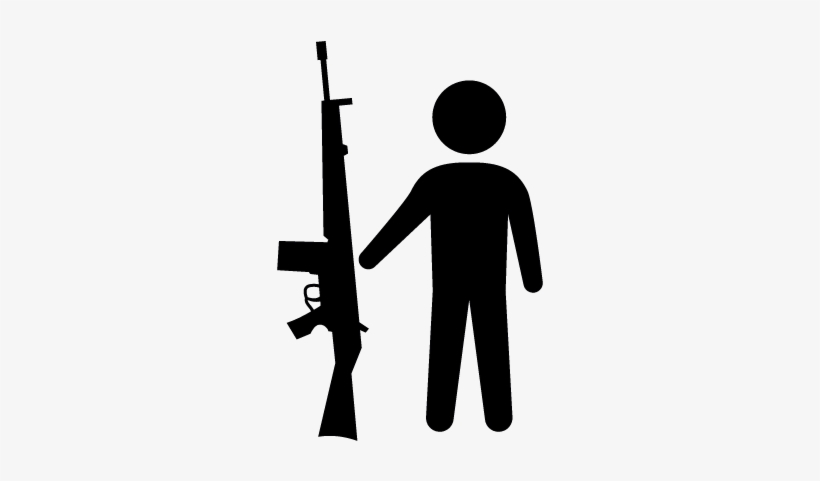 Male With Armalite Gun Vector - Armalite, Inc., transparent png download