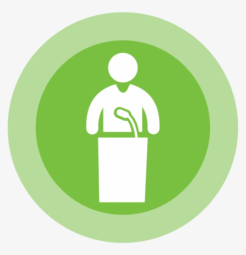 Podium Talk Icon - Icon, transparent png download