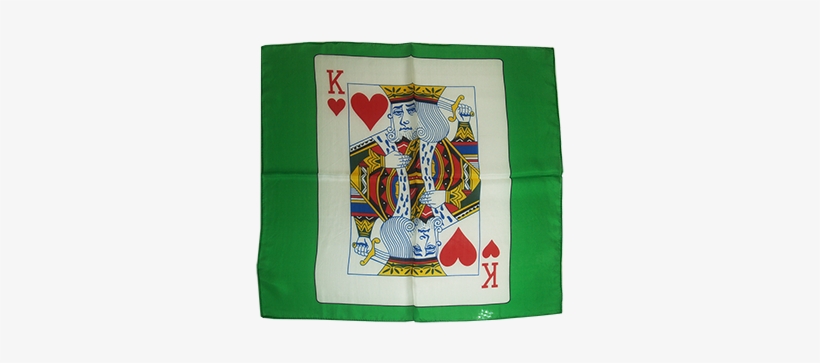 Card Silk 24 Inch - Card Silk 24 (king Of Hearts) By Stolina Magic, transparent png download