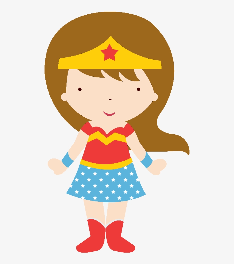 Star Pinata Clipart - Mujer Maravilla En Caricatura, transparent png download