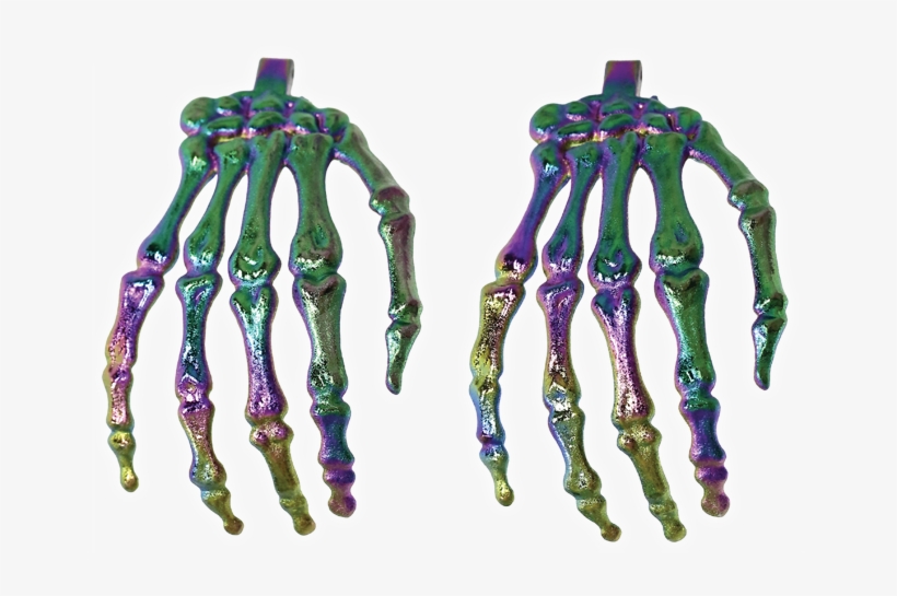 Oil Slick Skeleton Hands Set - Oil, transparent png download