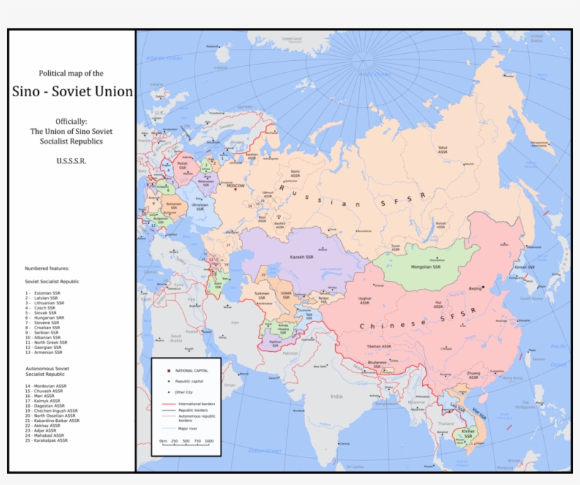 The Sino-soviet Union By Tullamareena - Sino Soviet Union, transparent png download