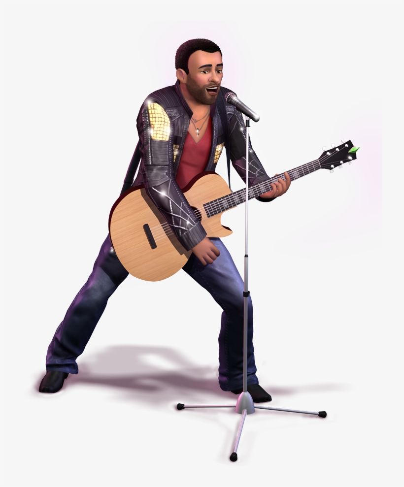 Ts3st Render 6 - Singer With Guitar Png, transparent png download