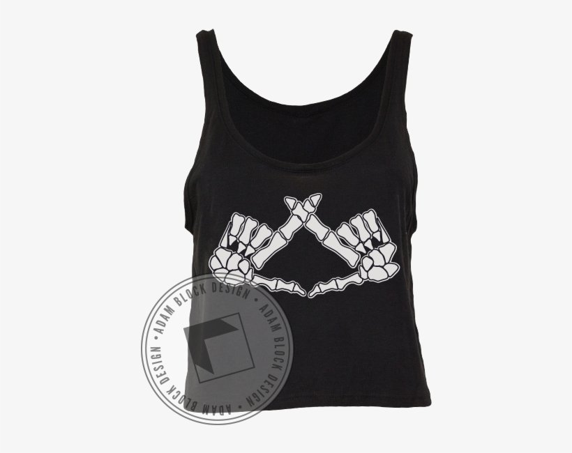 Chi Omega Skeleton Hands Throw What You Know Tank - Sleeve, transparent png download