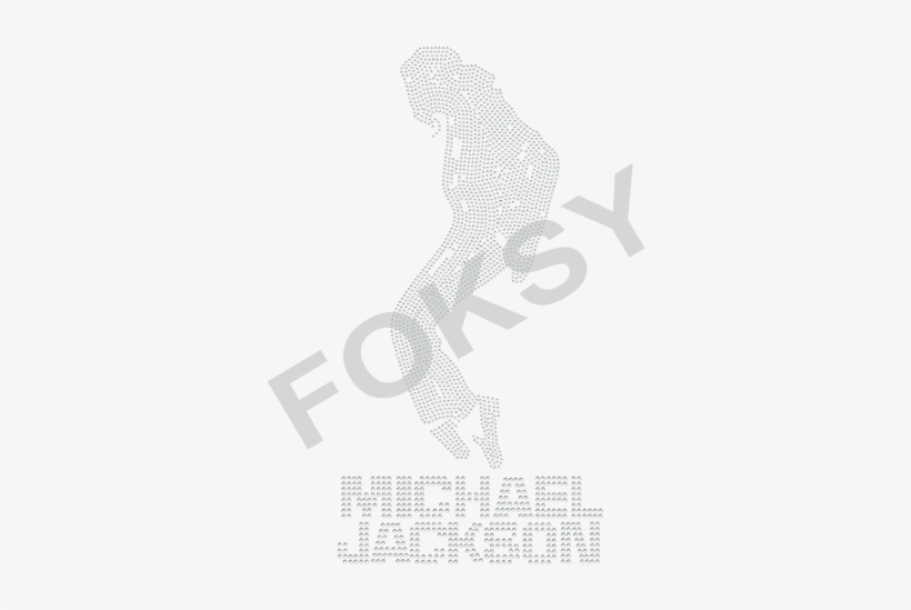 Crystal Hot Fix Rhinestone Michael Jackson Iron On - Graphic Design, transparent png download