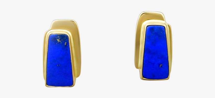 Sheet Earrings With Lapis-lazuli - Earrings, transparent png download