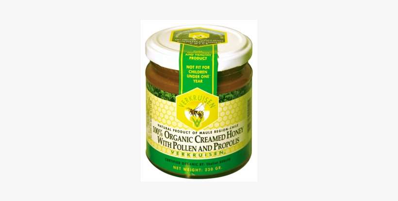 Verkruisen Organic Creamed Honey With Pollen - Chutney, transparent png download