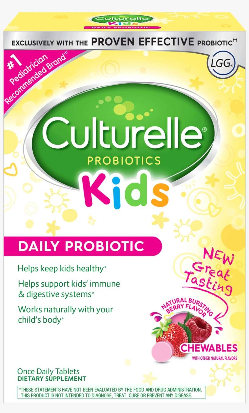 Culturelle® Probiotics Kids Daily Probiotic Berry Chewables, transparent png download