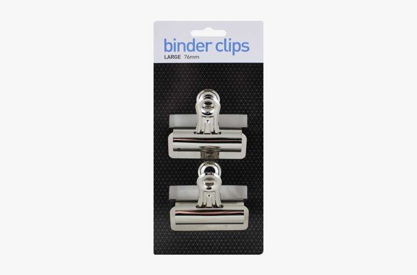 Binder Clips 2 76mm Carded - Card 3 67mm Silver Binder Clips, transparent png download