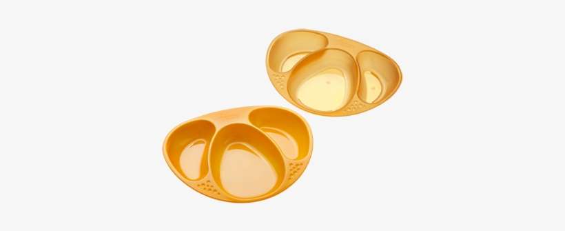 The Two Plates Stack Together Pretty Well For Storing - Tommee Tippee, Explora, Section Plates, 2 Plates, transparent png download