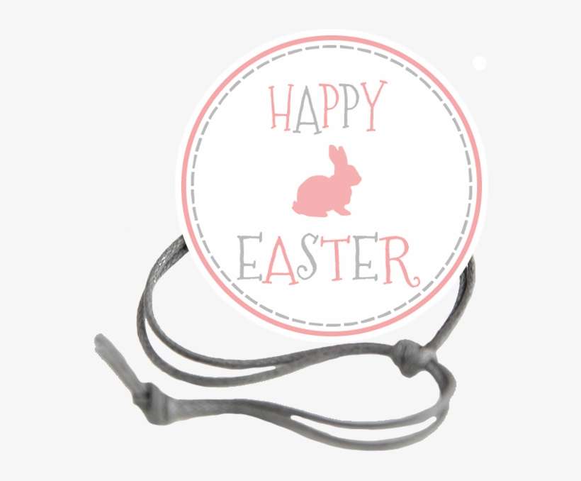 Easter Gray Dashed Border Napkin Knot Product Image - Circle, transparent png download