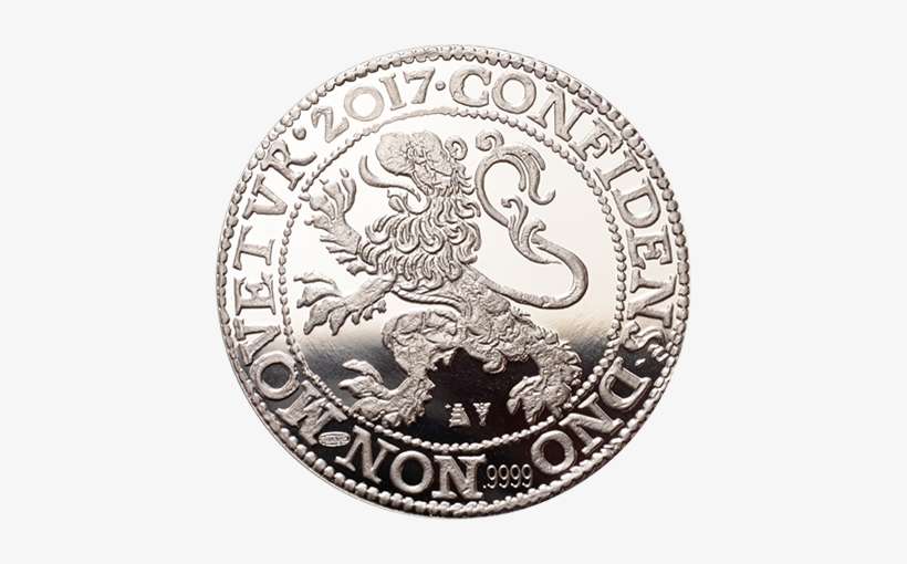 Silver Lion Daalder Coin - Royal Dutch Mint Lion Dollar, transparent png download