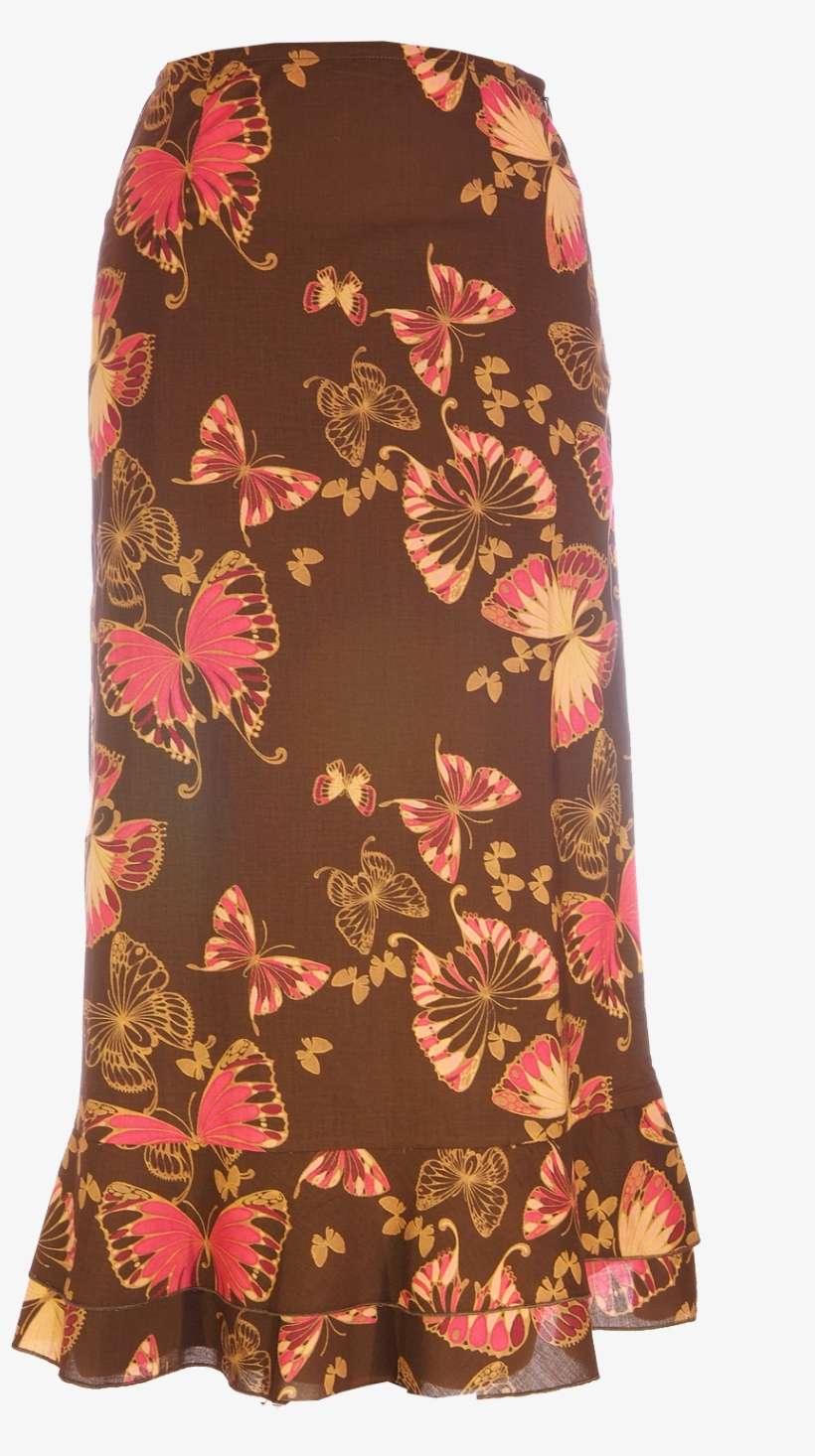 Ruffle Butterfly Skirt - Pencil Skirt, transparent png download