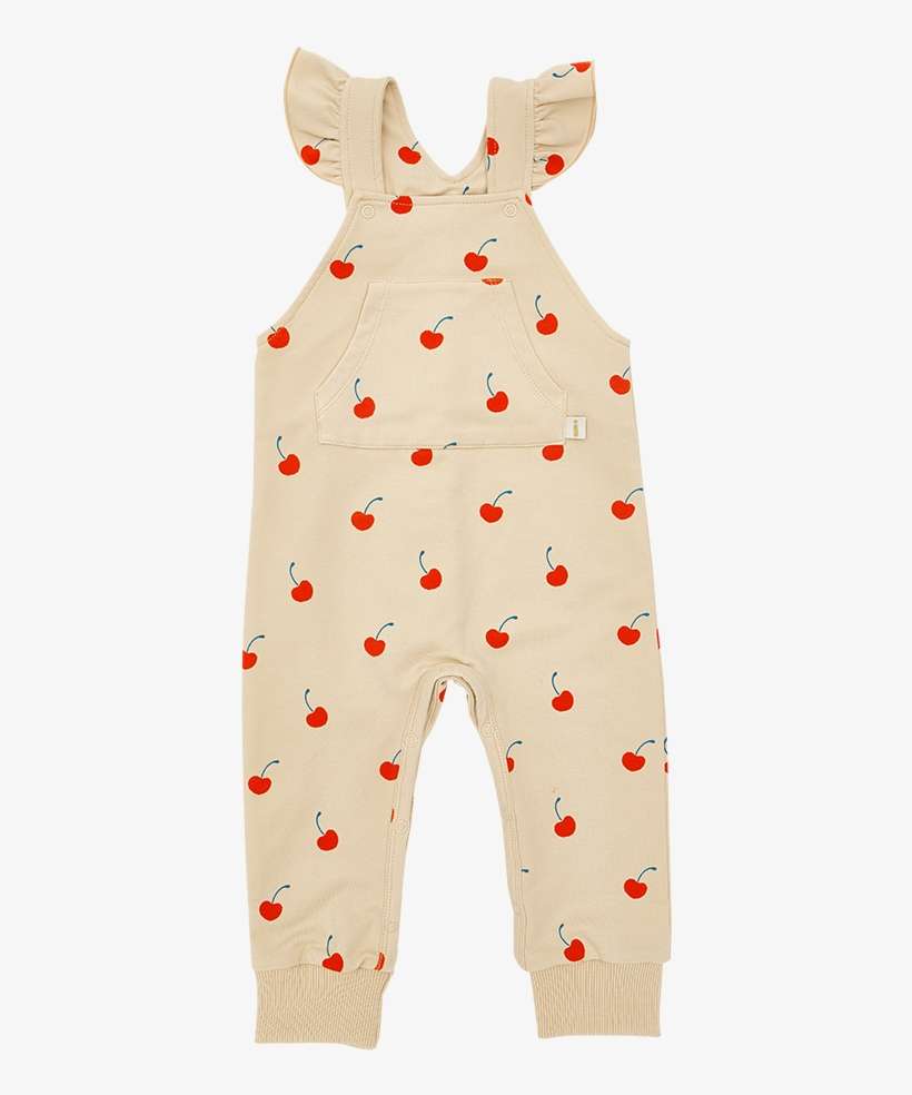 Pale Cherry Overalls W Ruffles - Pattern, transparent png download