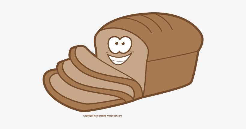 Bread Clipart Preschool - Transparent Brown Bread Cartoon, transparent png download