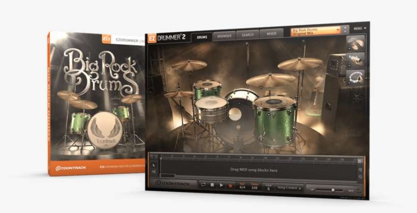 As An Avid User Of Toontrack Products For Songwriting - Big Rock Drums Ezx, transparent png download