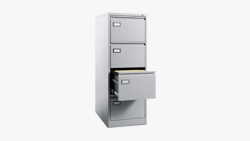 File Cabinet Png Pic - 4-drawer Filing Cabinet Grey Special Offer Jemini By, transparent png download
