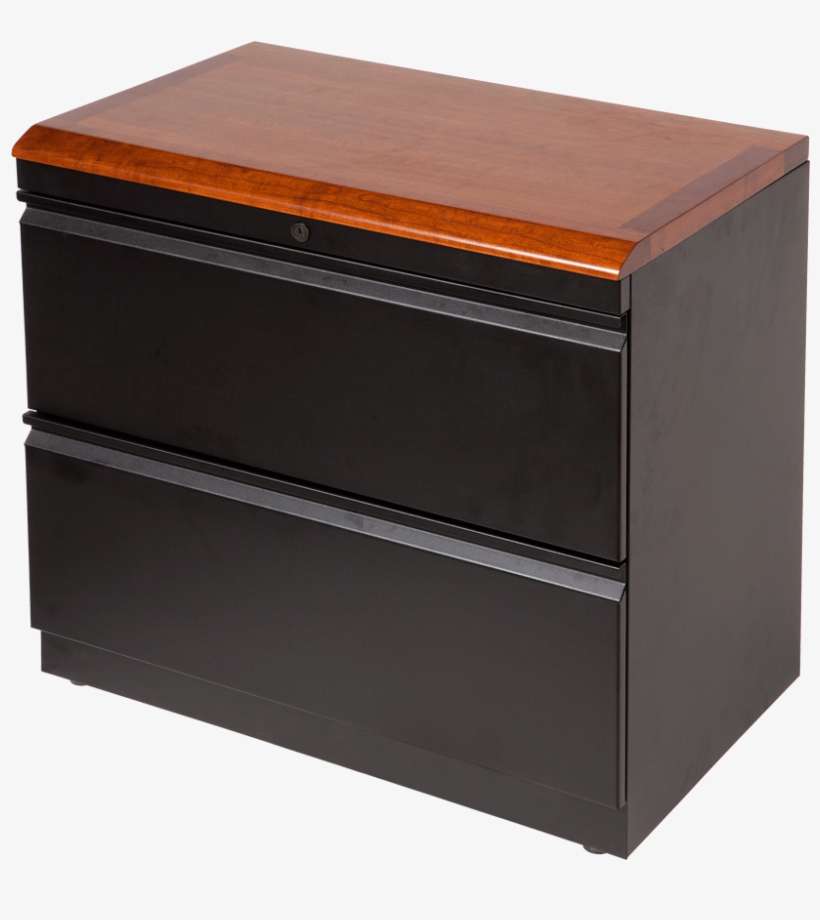 Lateral File Cabinet With Premium Wood Top - Lateral File Cabinet Wood Top, transparent png download