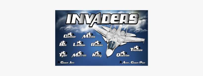 3'x5′ Vinyl Banner Invaders - Grumman F-14 Tomcat, transparent png download