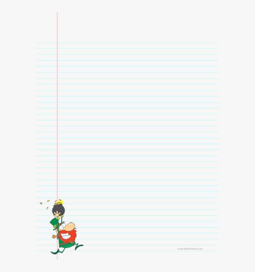 Patrick's Day Ruled Paper - St. Patrick's Day Sticker (rectangle), transparent png download