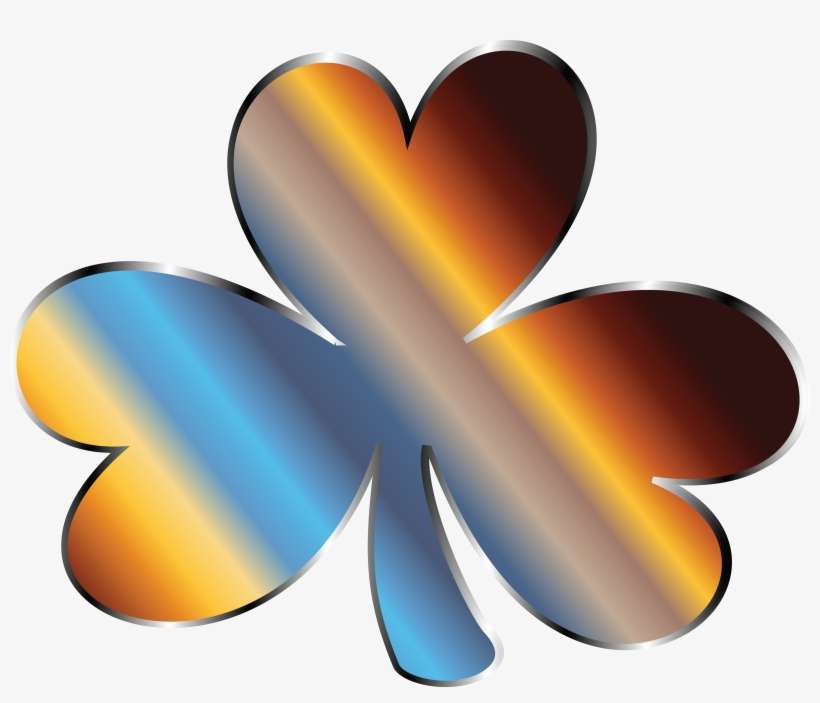 Free Clipart Of A Gradient Metallic St Patricks Day - Portable Network Graphics, transparent png download