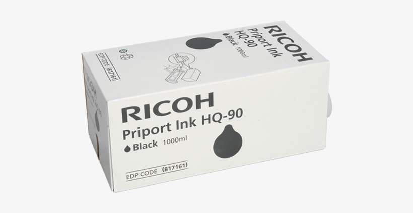 Ricoh Black Priport Inktype Hq90 - Ricoh Br Hq7000 - 1-sd Yld Black Ink, transparent png download