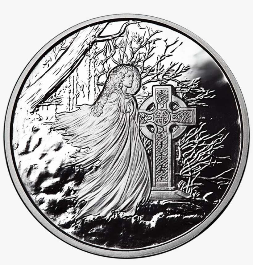 Banshee 1oz Silver Proof Round - Silver, transparent png download